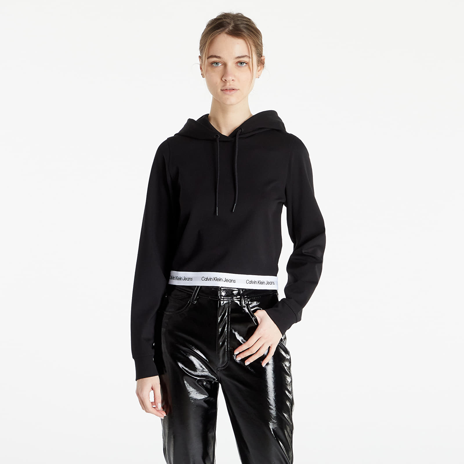 Sudaderas Calvin Klein Jeans Contrast Tape Milano Hoodie Ck Black Footshop
