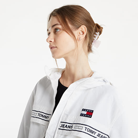 Tommy jeans windbreaker white shop