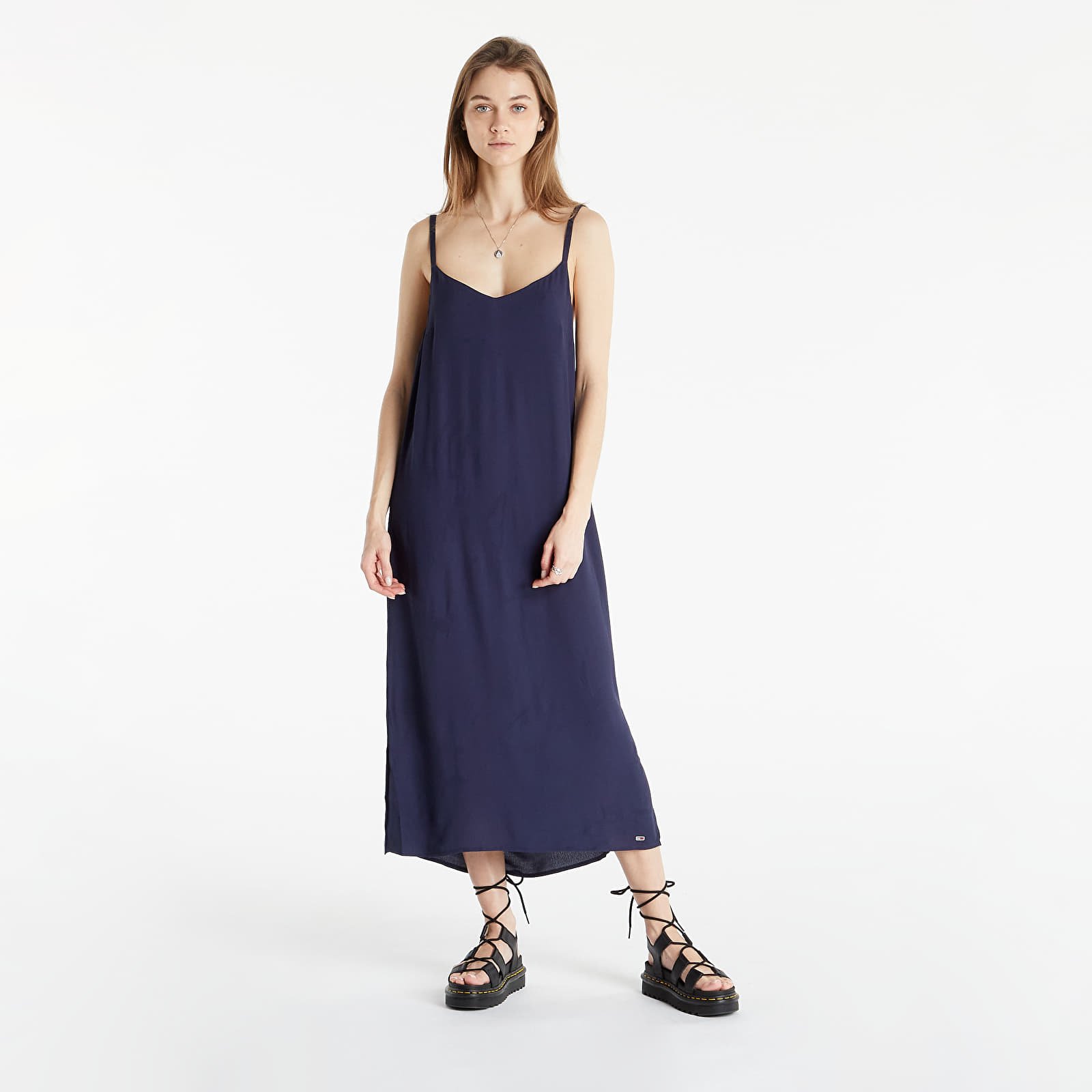 Abiti Tommy Jeans Essential Cami Midi Dress Twilight Navy