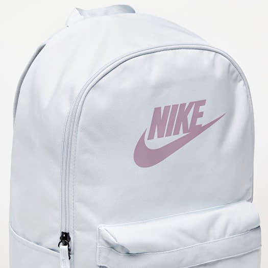Nike grey heritage hotsell metallic logo backpack