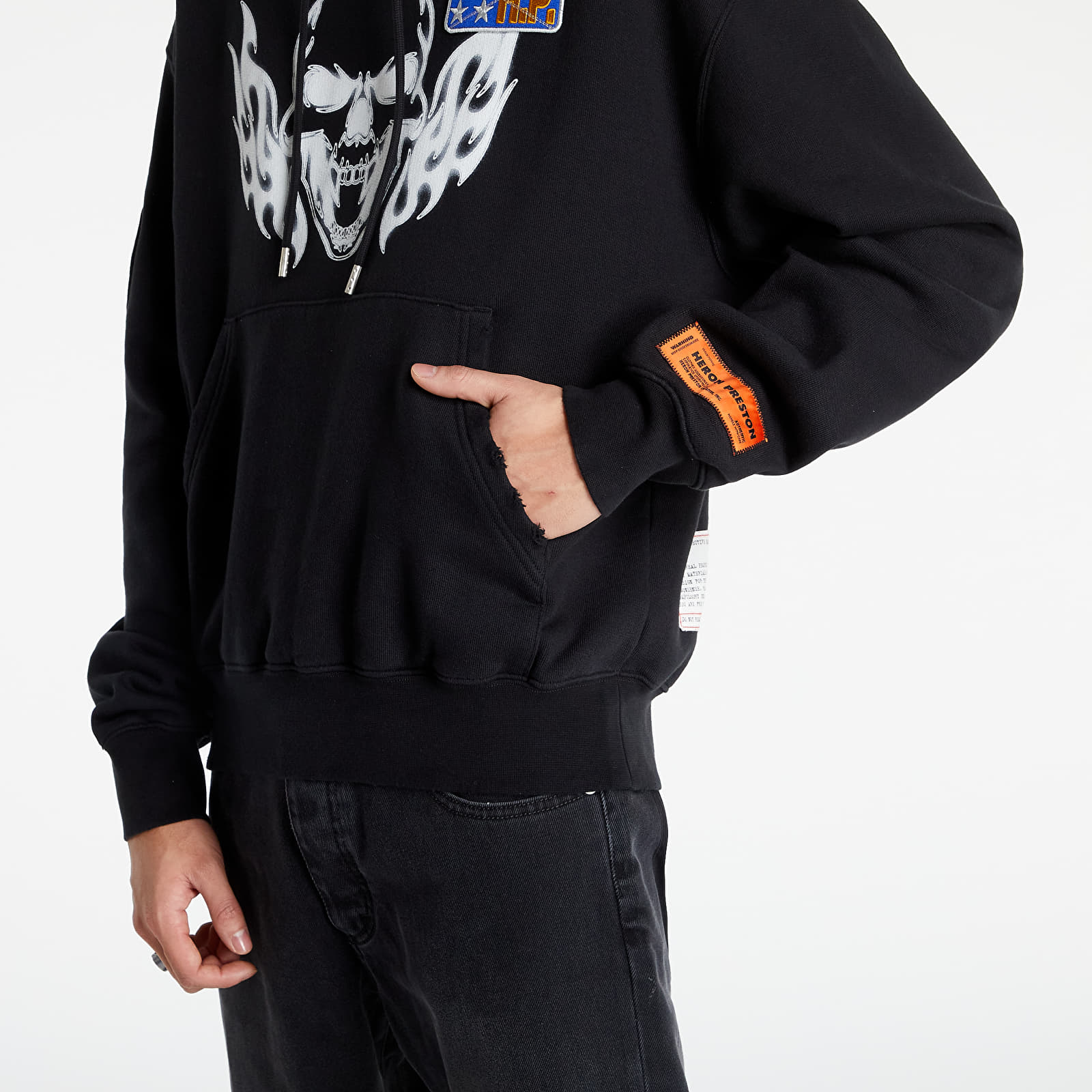 Heron preston skull hoodie shop