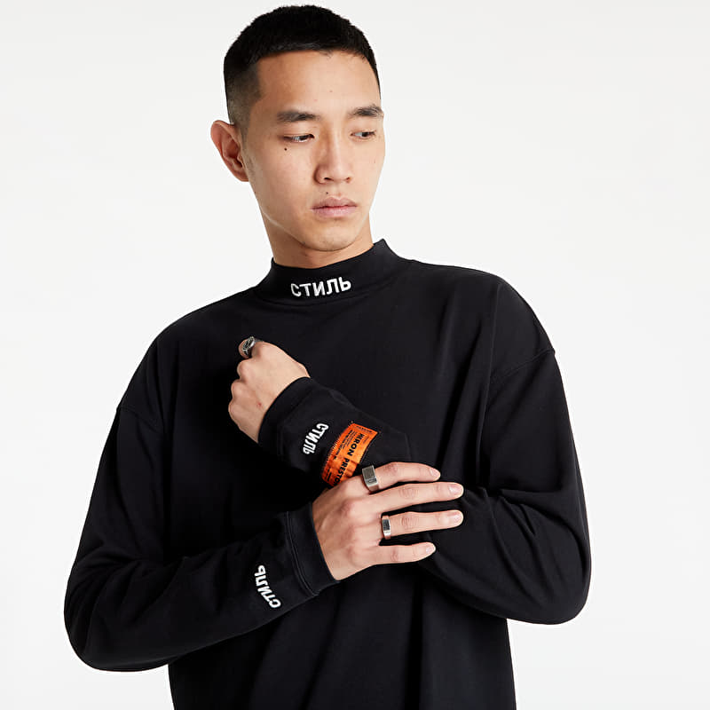 HERON PRESTON Longsleeve Turtleneck Ctnmb Black/ White | Footshop