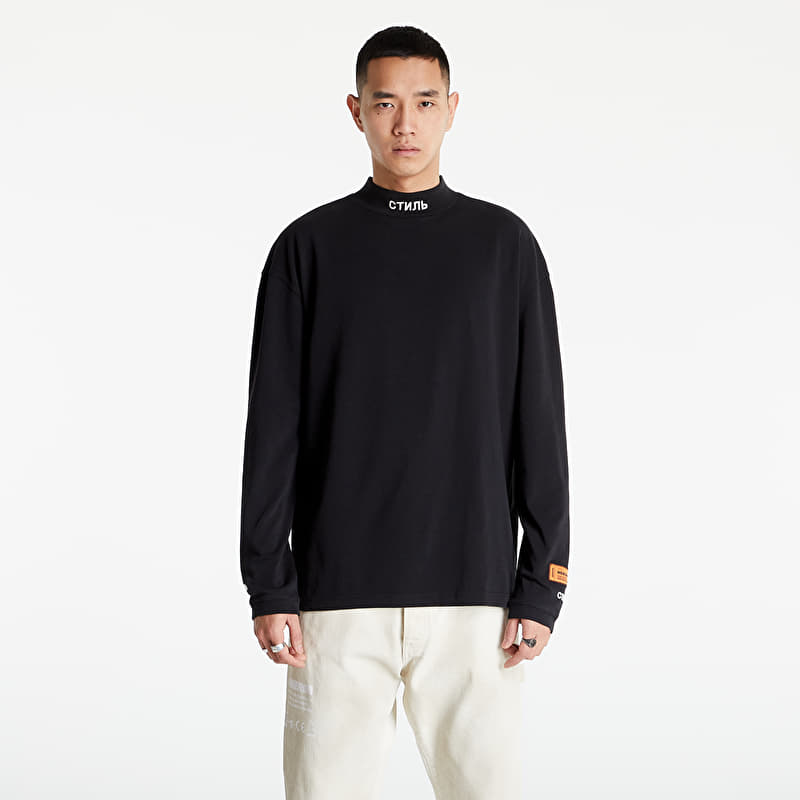 HERON PRESTON Longsleeve Turtleneck Ctnmb Black/ White | Footshop