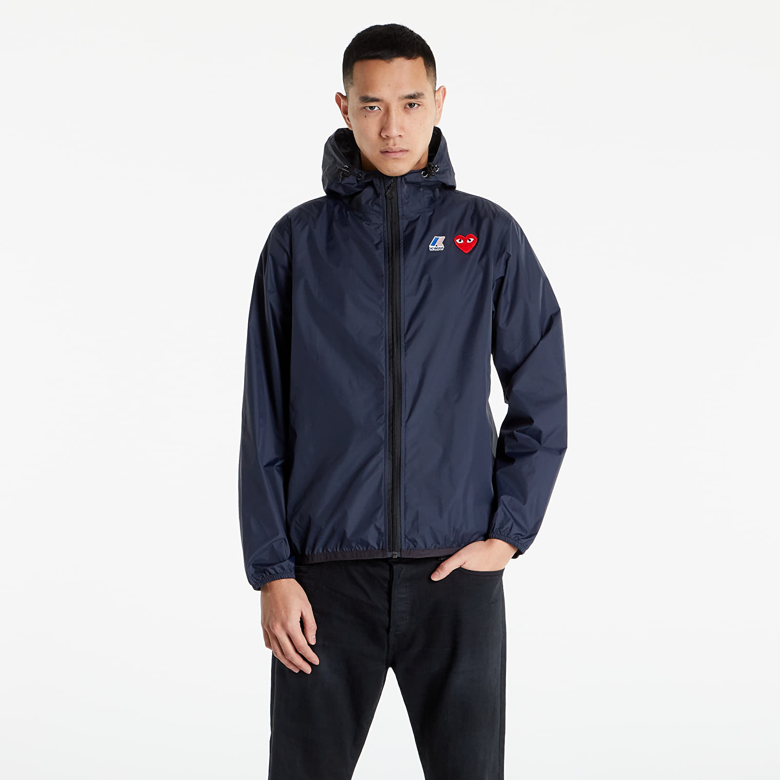 Jackets Comme des Garçons PLAY x K-Way Zip Jacket Navy | Footshop