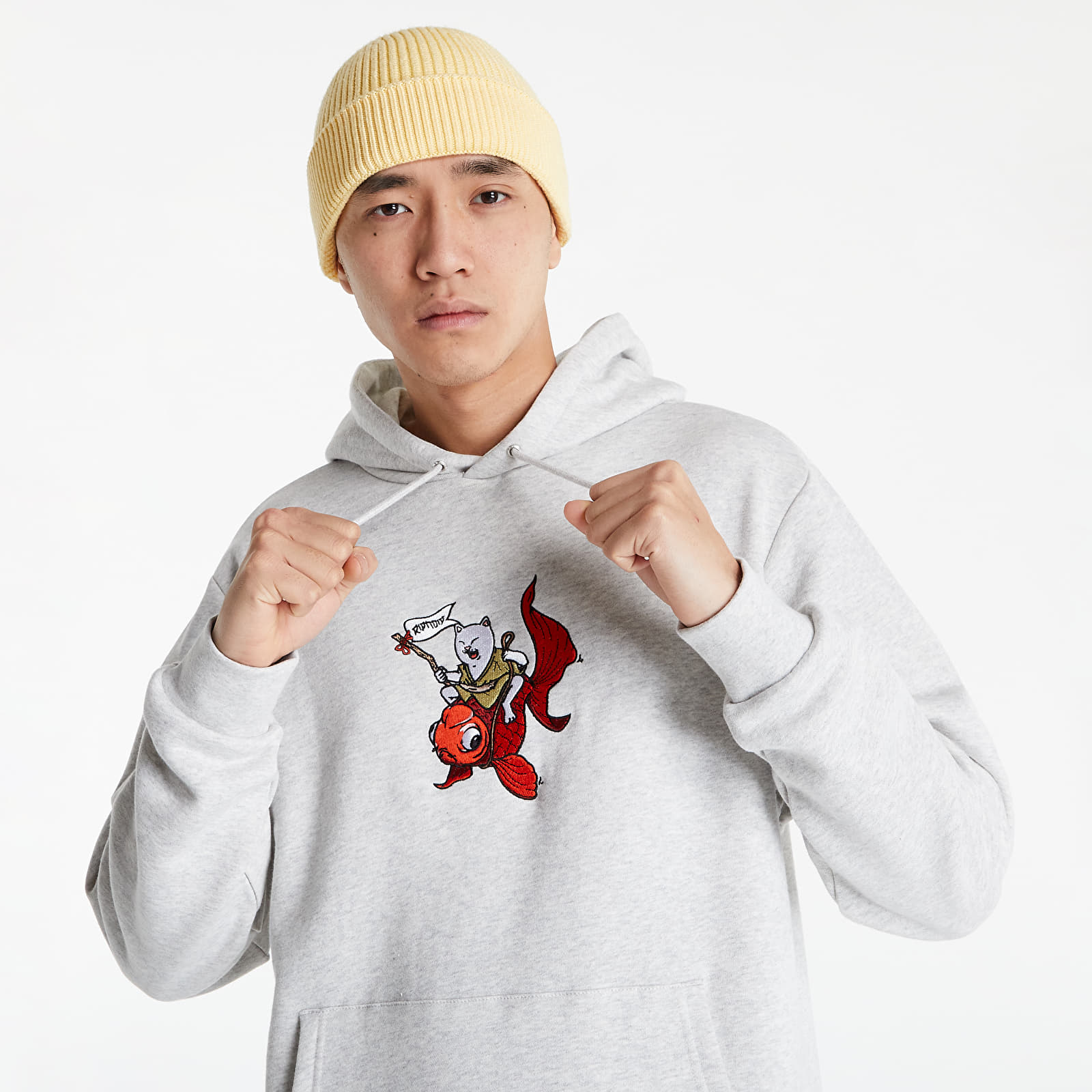 Hoodies en truien RIPNDIP Master Nermal-San Hoodie Ash Heather