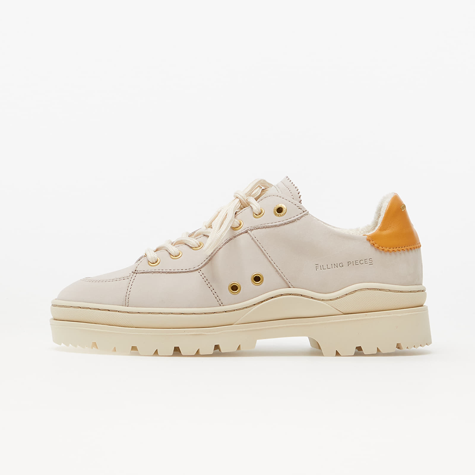 Herenschoenen Filling Pieces Court Serrated Off White