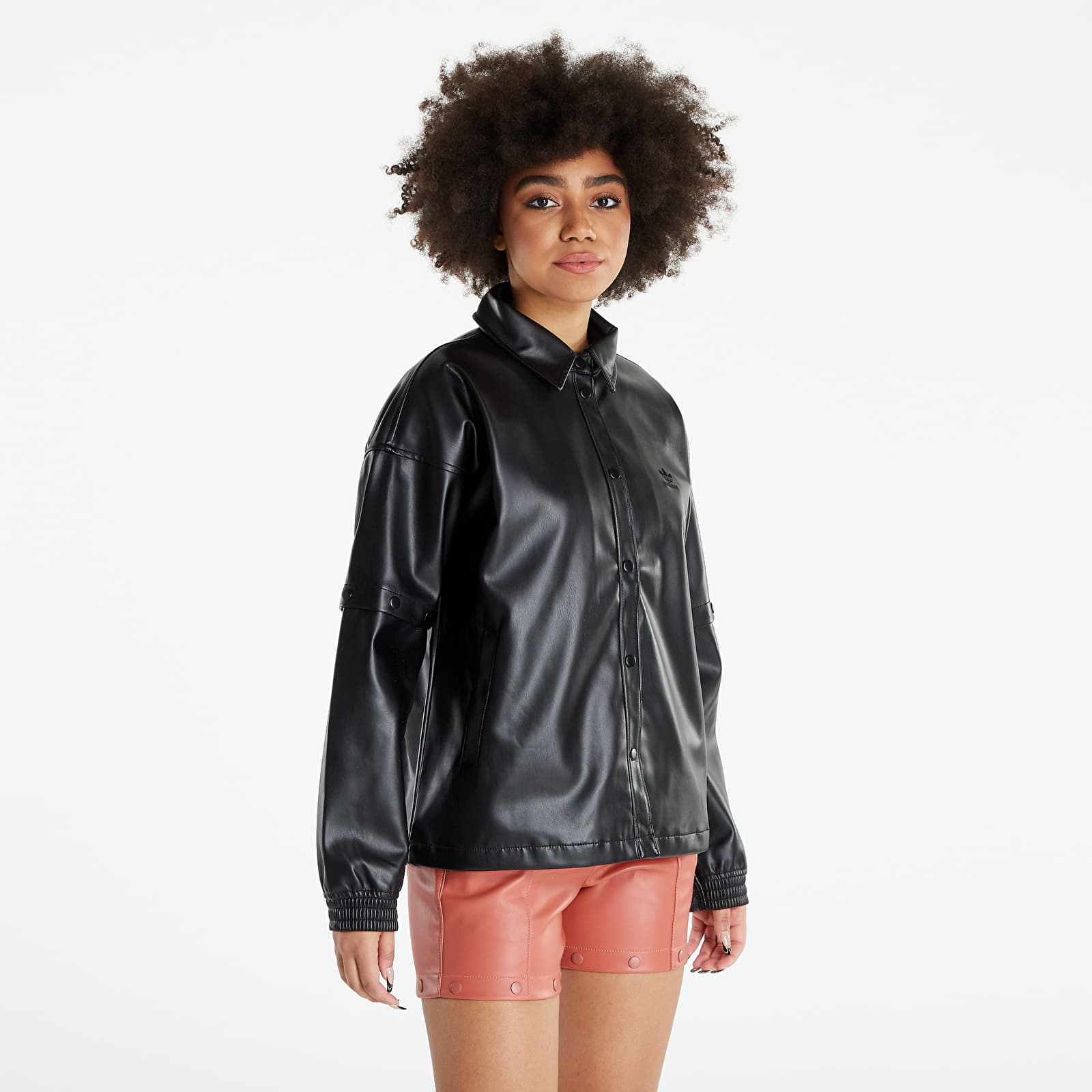 Leather outlet jacket adidas