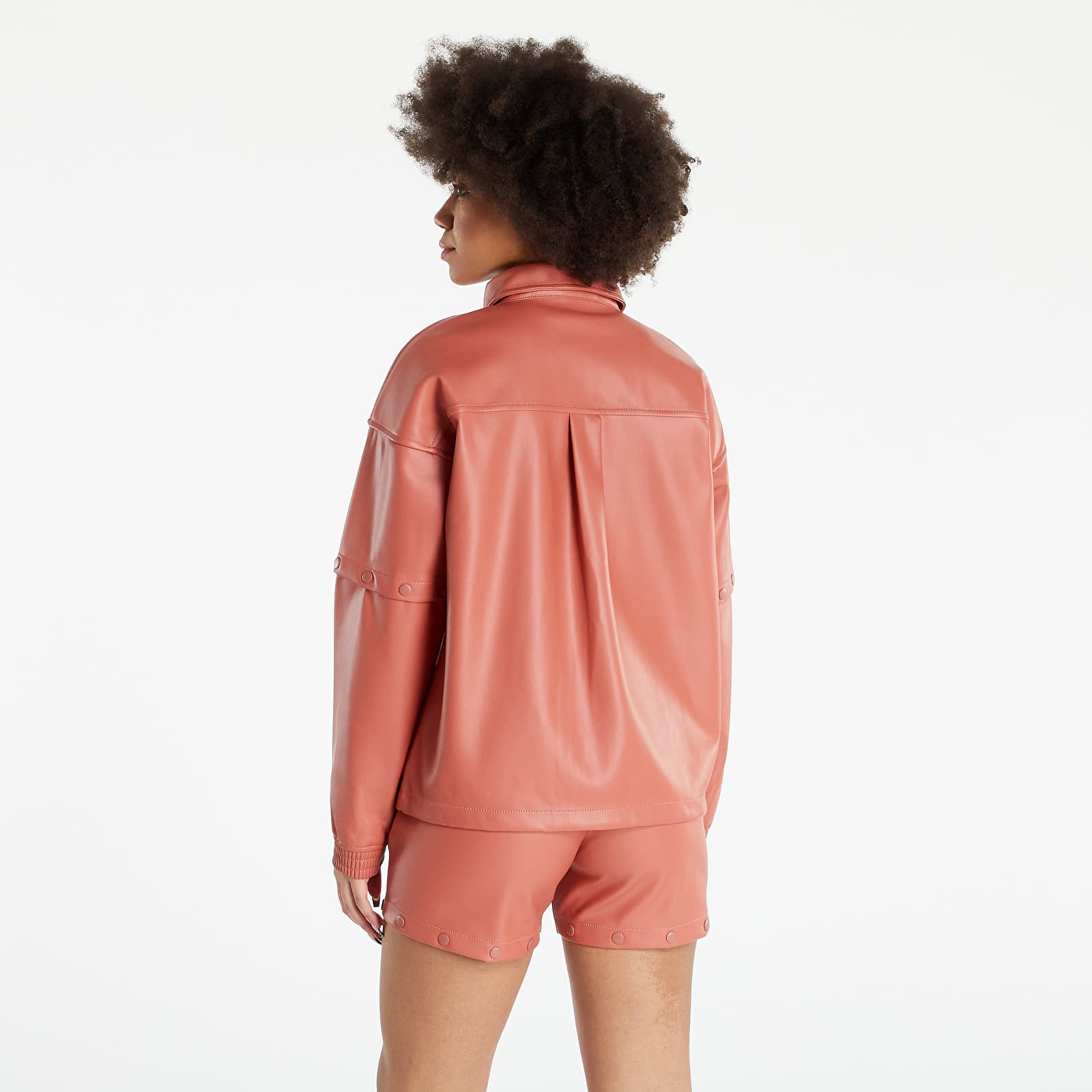 Μπουφάν adidas Faux Leather Tracktop Magic Earth Met