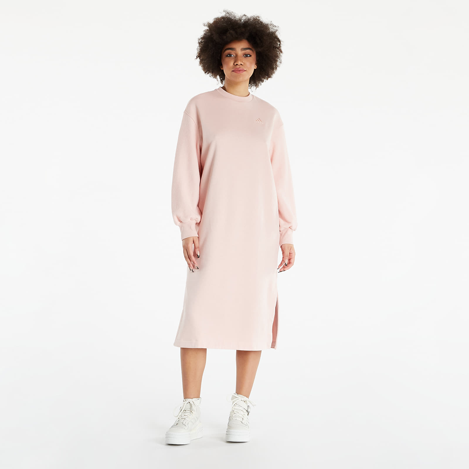 Adidas pink sweater dress on sale