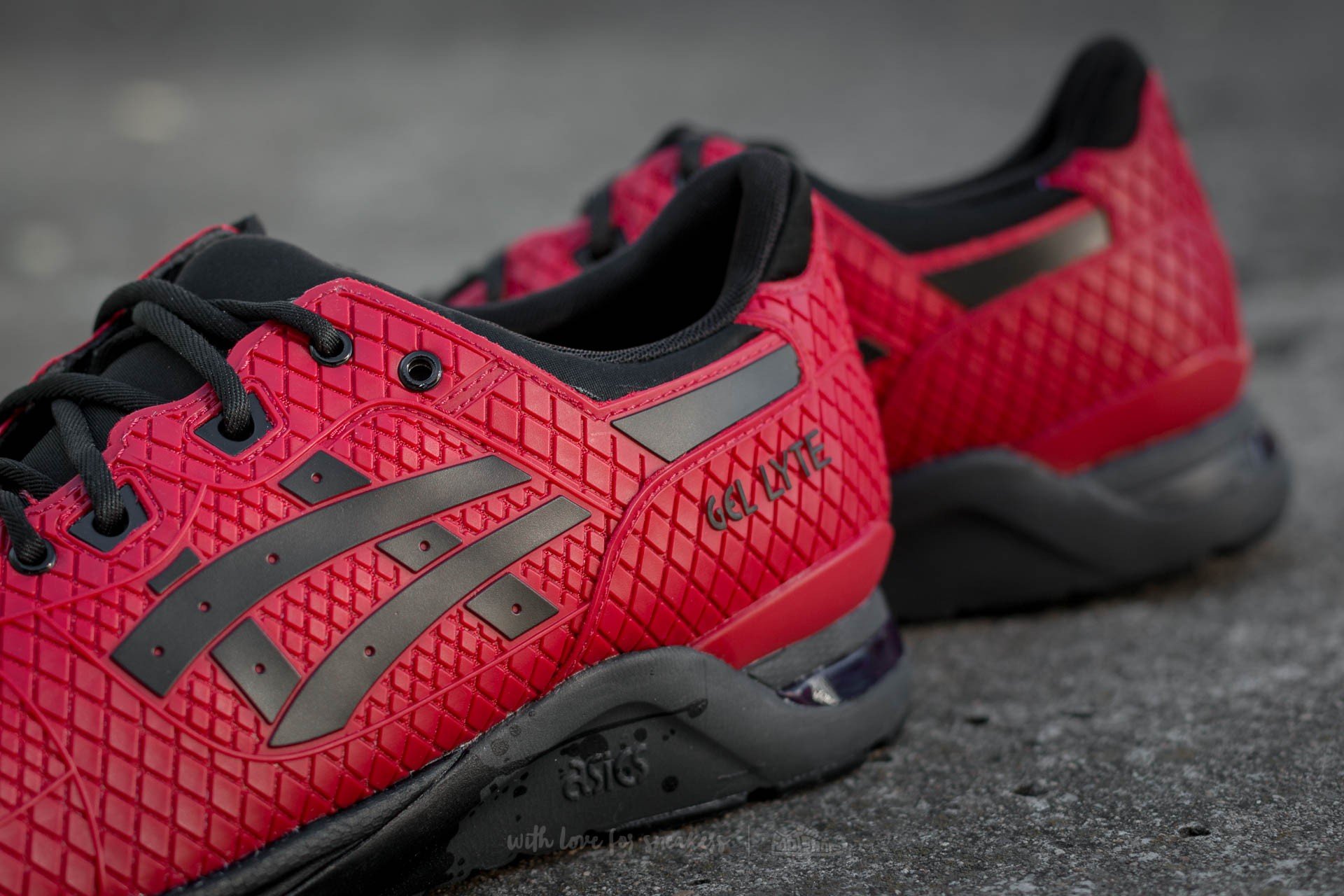 Men s shoes Asics Gel Lyte Evo Red Black Footshop