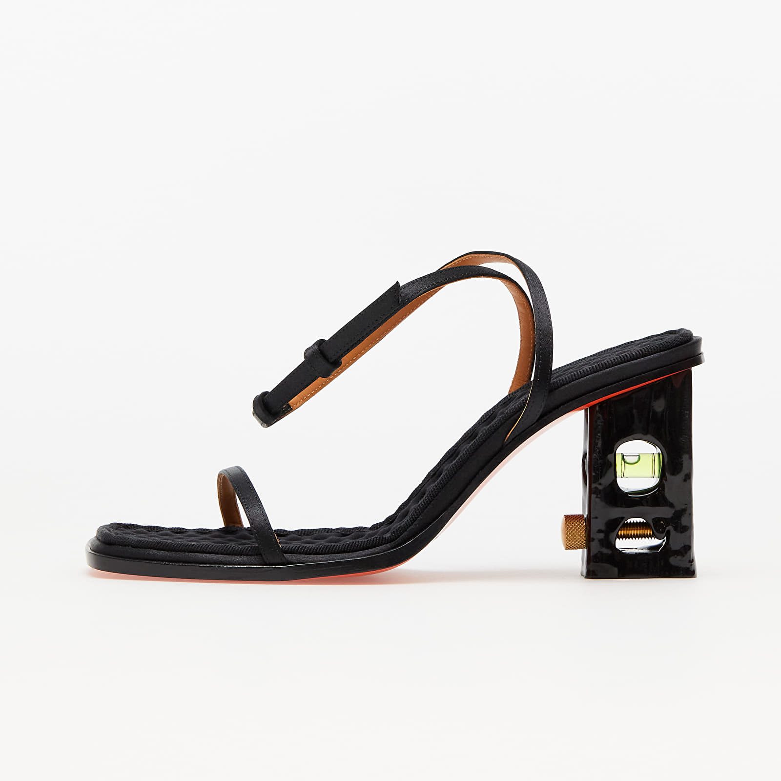 Women's shoes HERON PRESTON Bubble-Level Ankle Strap Sand Black Black