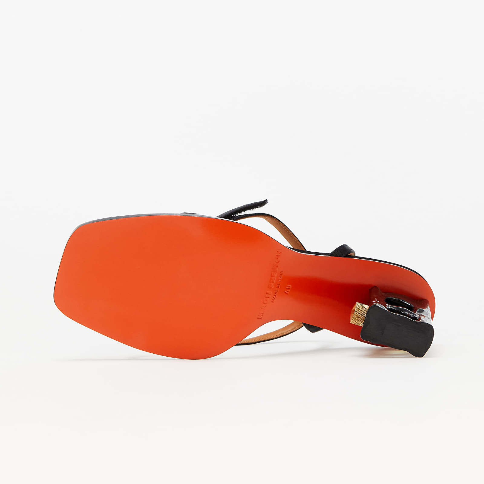 Women's shoes HERON PRESTON Bubble-Level Ankle Strap Sand Black Black