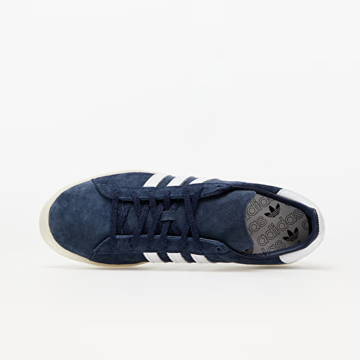 Adidas originals men top navy campus leather sneakers