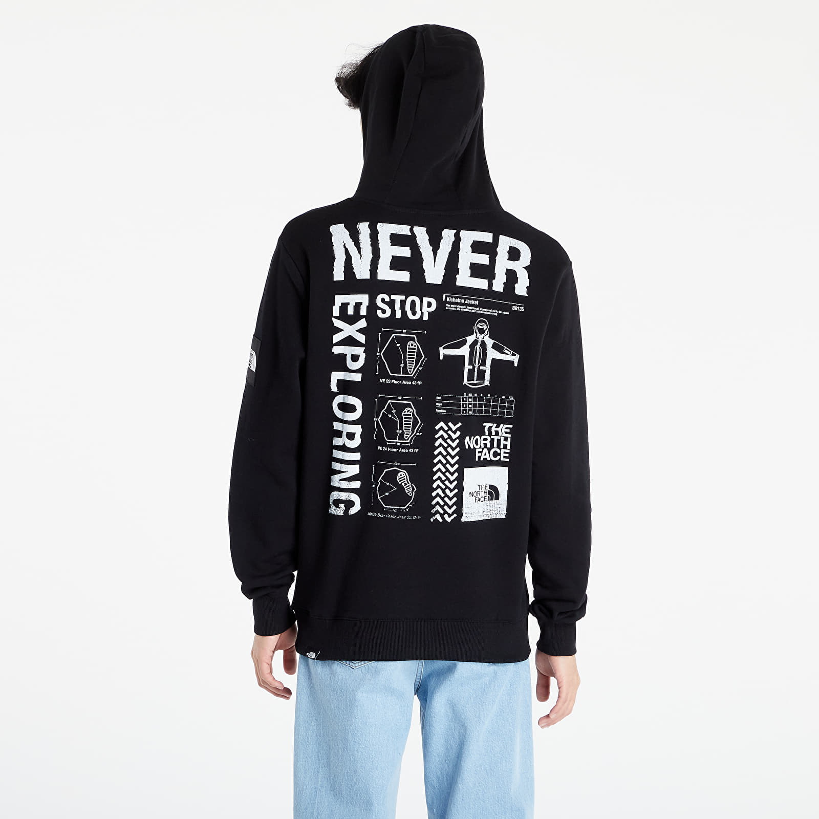North face graphic hoodie cheap