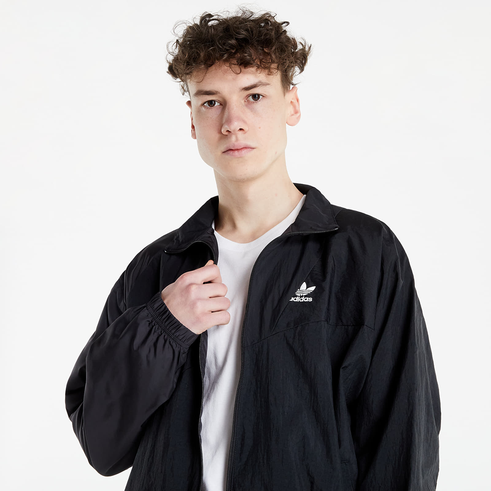 Chaquetas adidas Block Fabric Woven Track Top Black