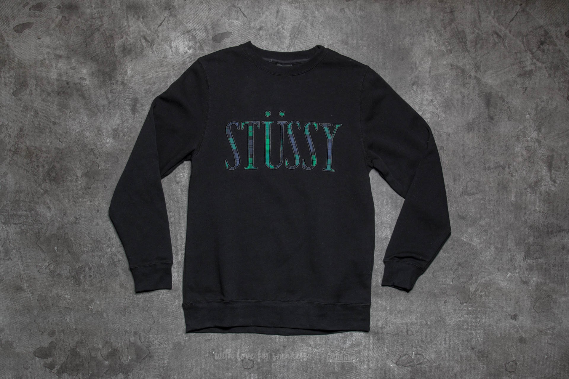 Stussy arch applique crew sweatshirt clearance