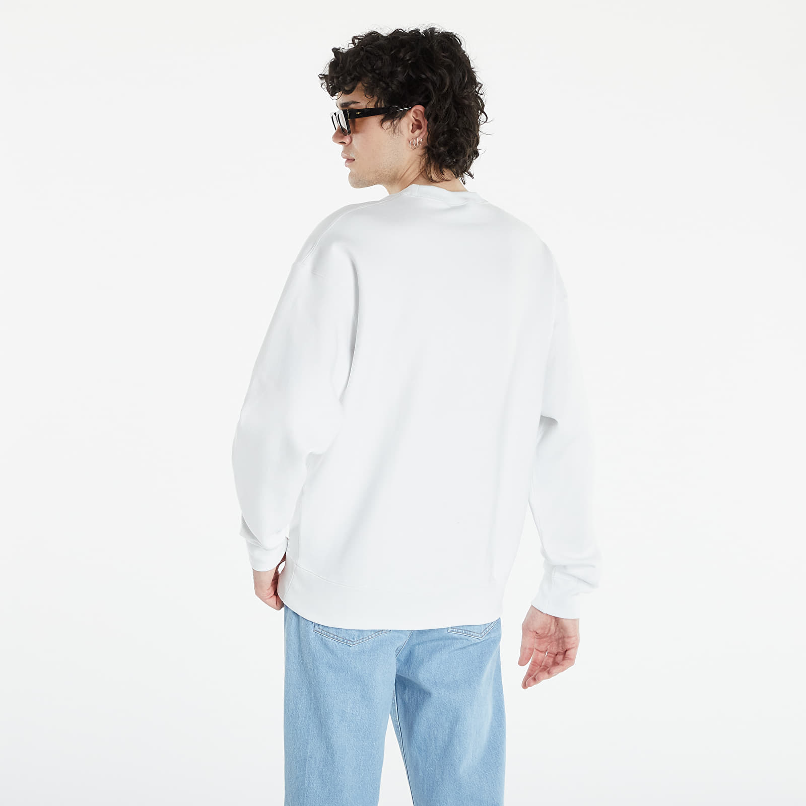 Hoodies and sweatshirts NikeLab Solo Swoosh Hw Bb Crew Summit White/White