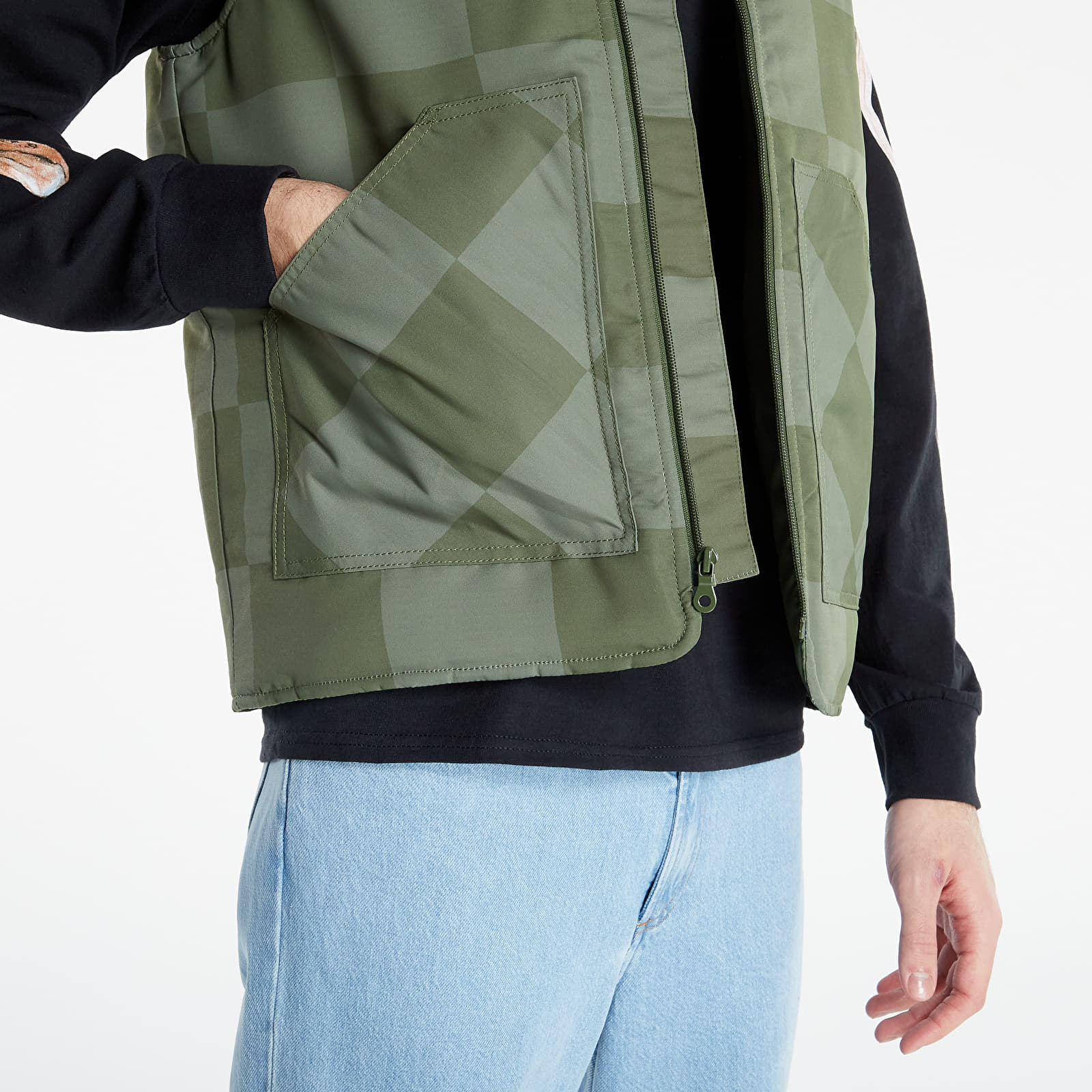 Vests HUF x Pleasures Midland Vest Olive