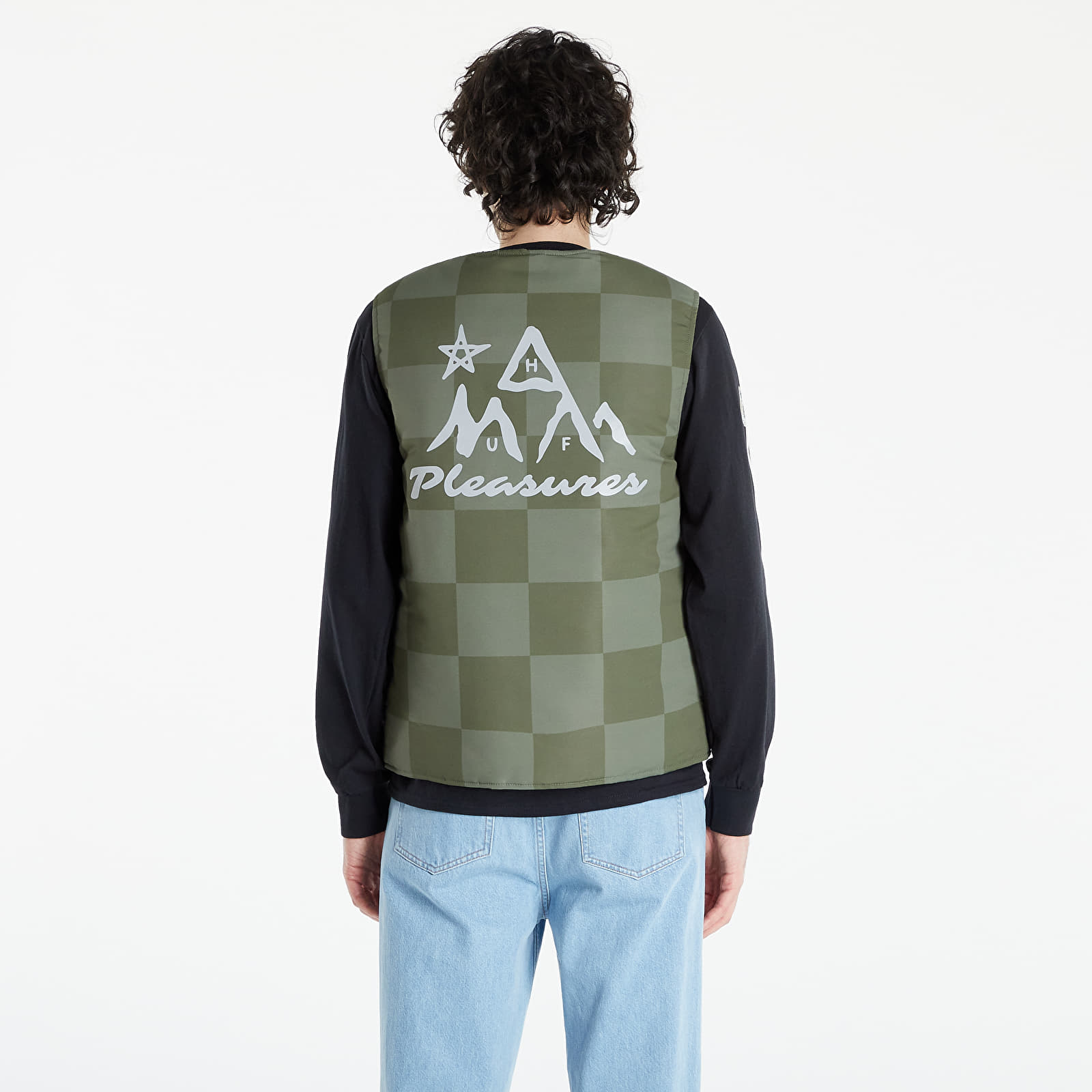 Vests HUF x Pleasures Midland Vest Olive