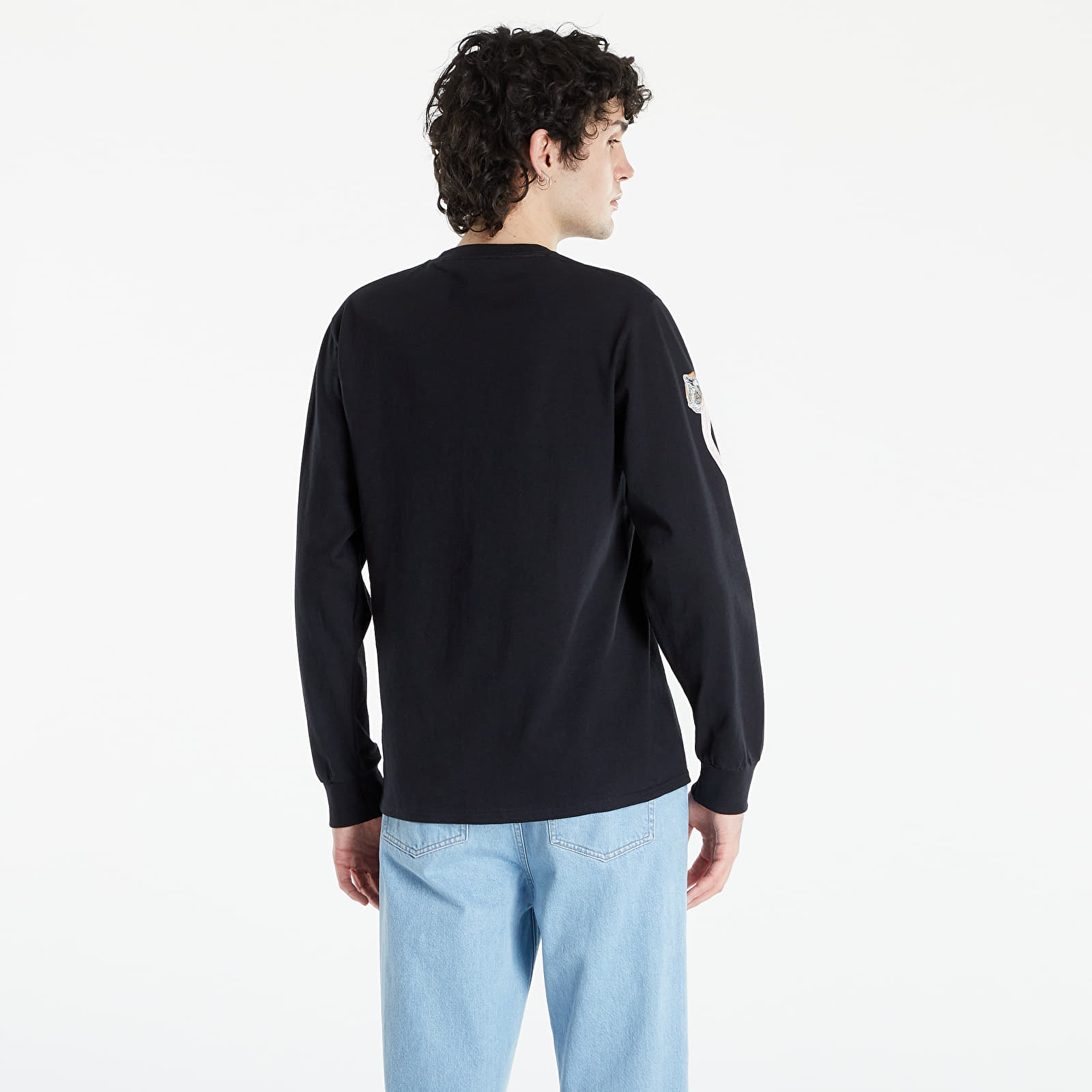 T-shirts HUF x Pleasures Spore Longsleeve Tee Black