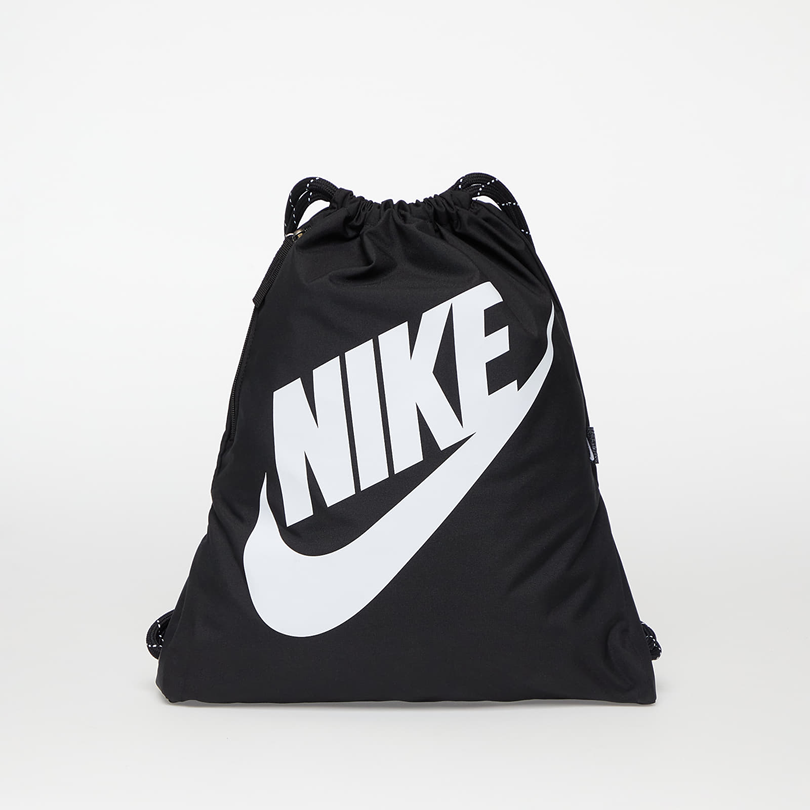 Levně Nike Heritage Drawstring Bag Black/ Black/ White