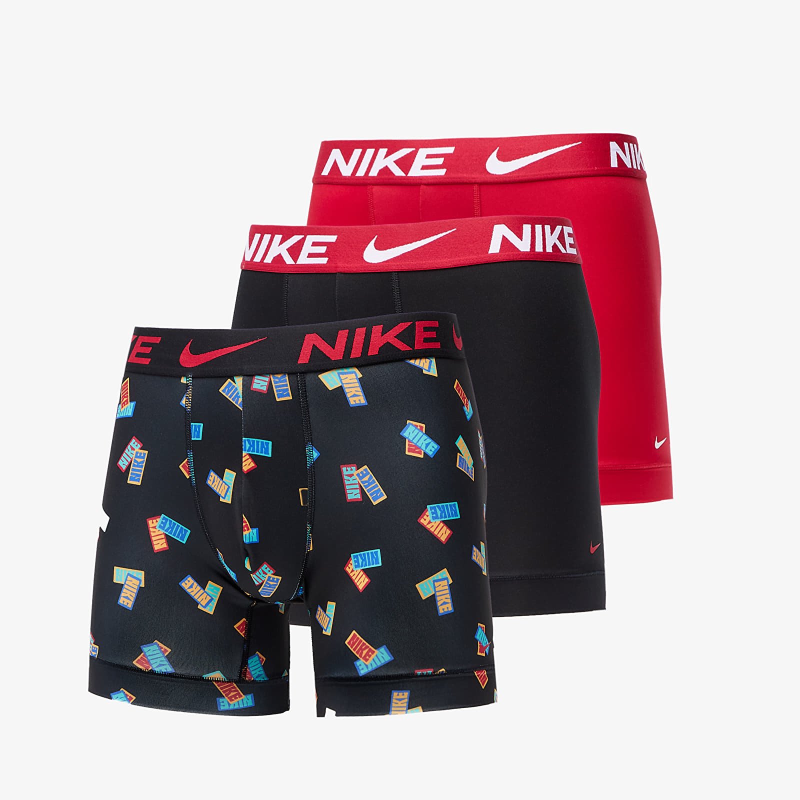 Boxer Nike Boxer Brief 3 Pack Sticker Print/ Hibiscus/ Black
