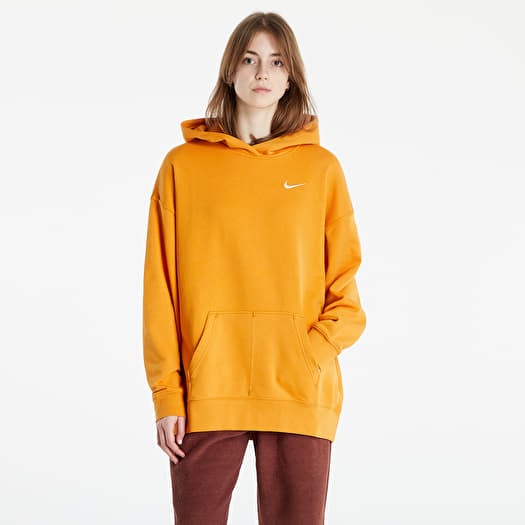 Sudaderas y sueteres Nike NSW Swoosh Women s Fleece Hoodie Light Curry Pearl White Desert Ochre Footshop