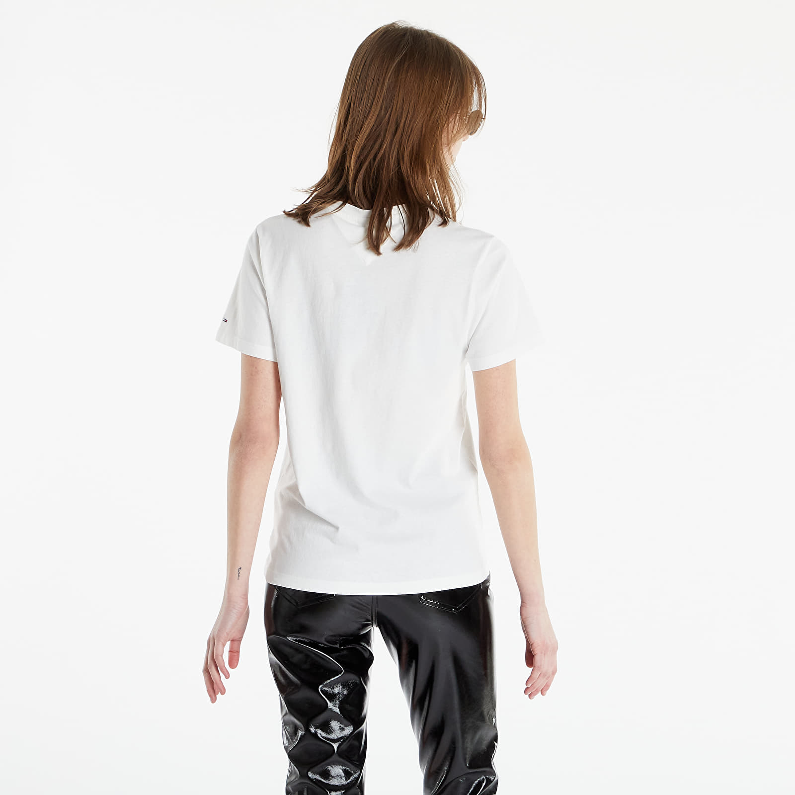 Trička Tommy Jeans Relaxed Timeless Box Short Sleeve Tee Ecru