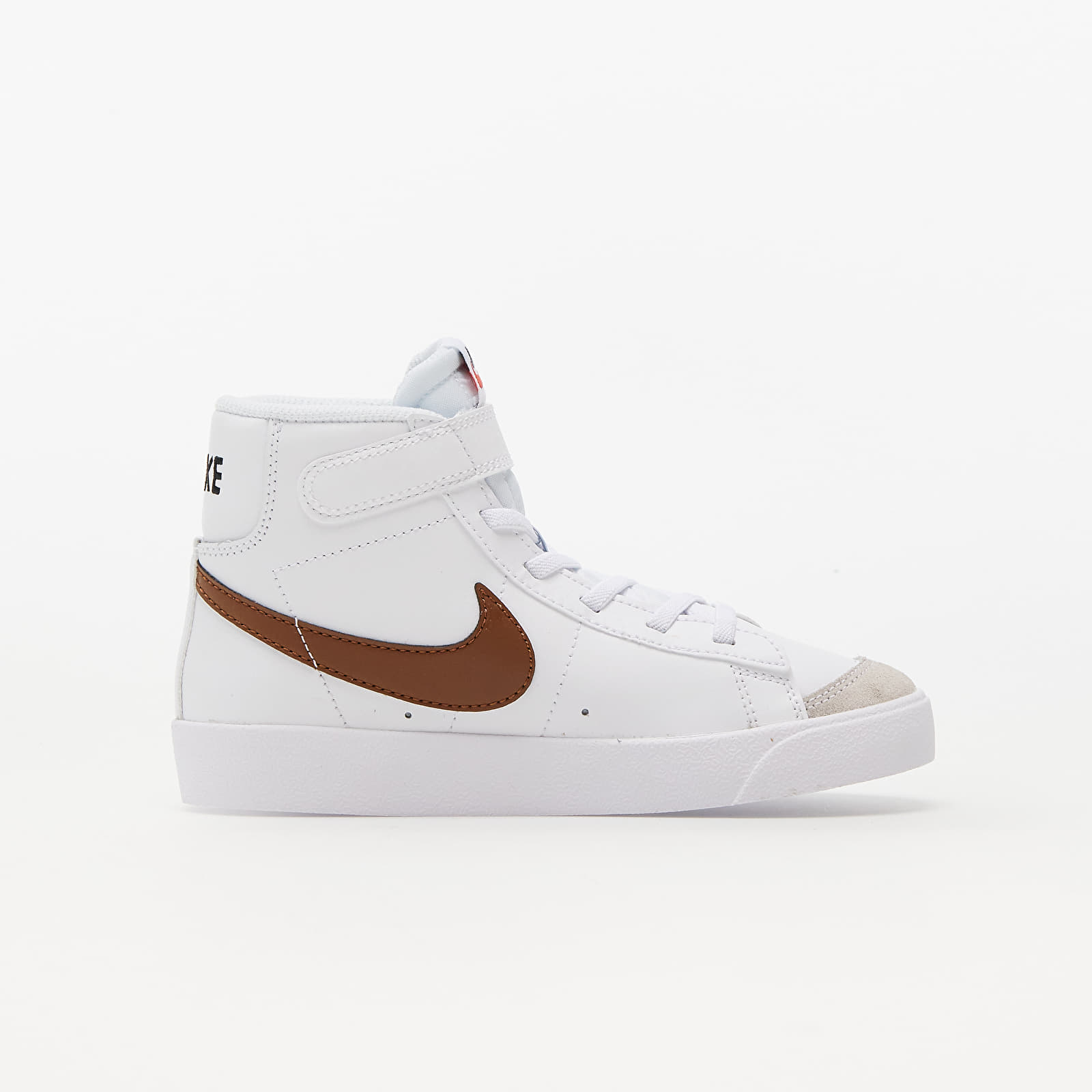 Zapatillas y zapatos para niños Nike Blazer Mid '77 (PS) White/ Vivid Sulfur-Pecan