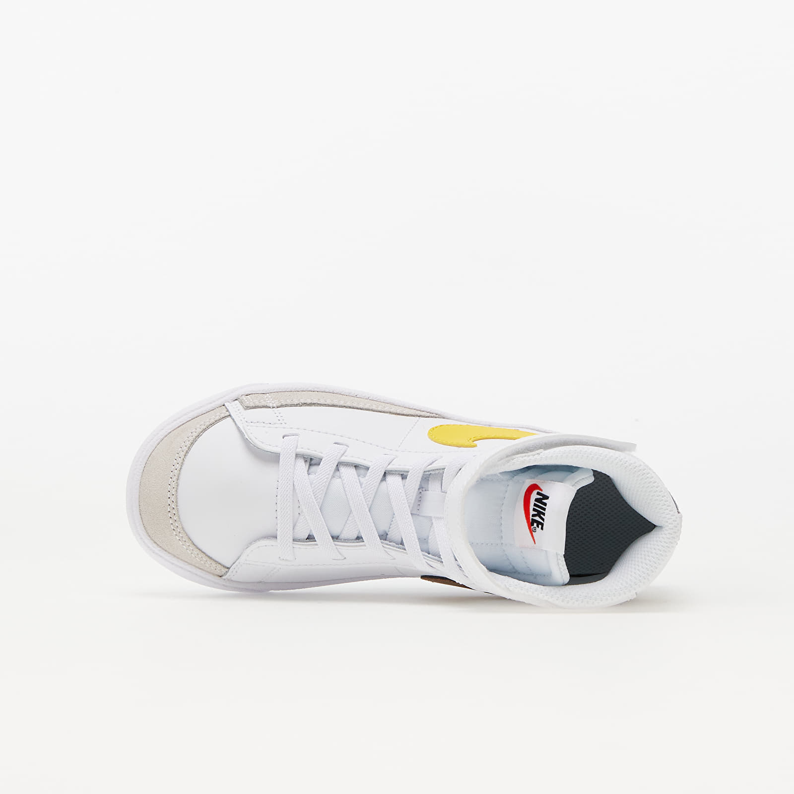 Zapatillas y zapatos para niños Nike Blazer Mid '77 (PS) White/ Vivid Sulfur-Pecan