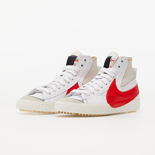 Men s shoes Nike Blazer Mid 77 Jumbo White Habanero Red Rattan