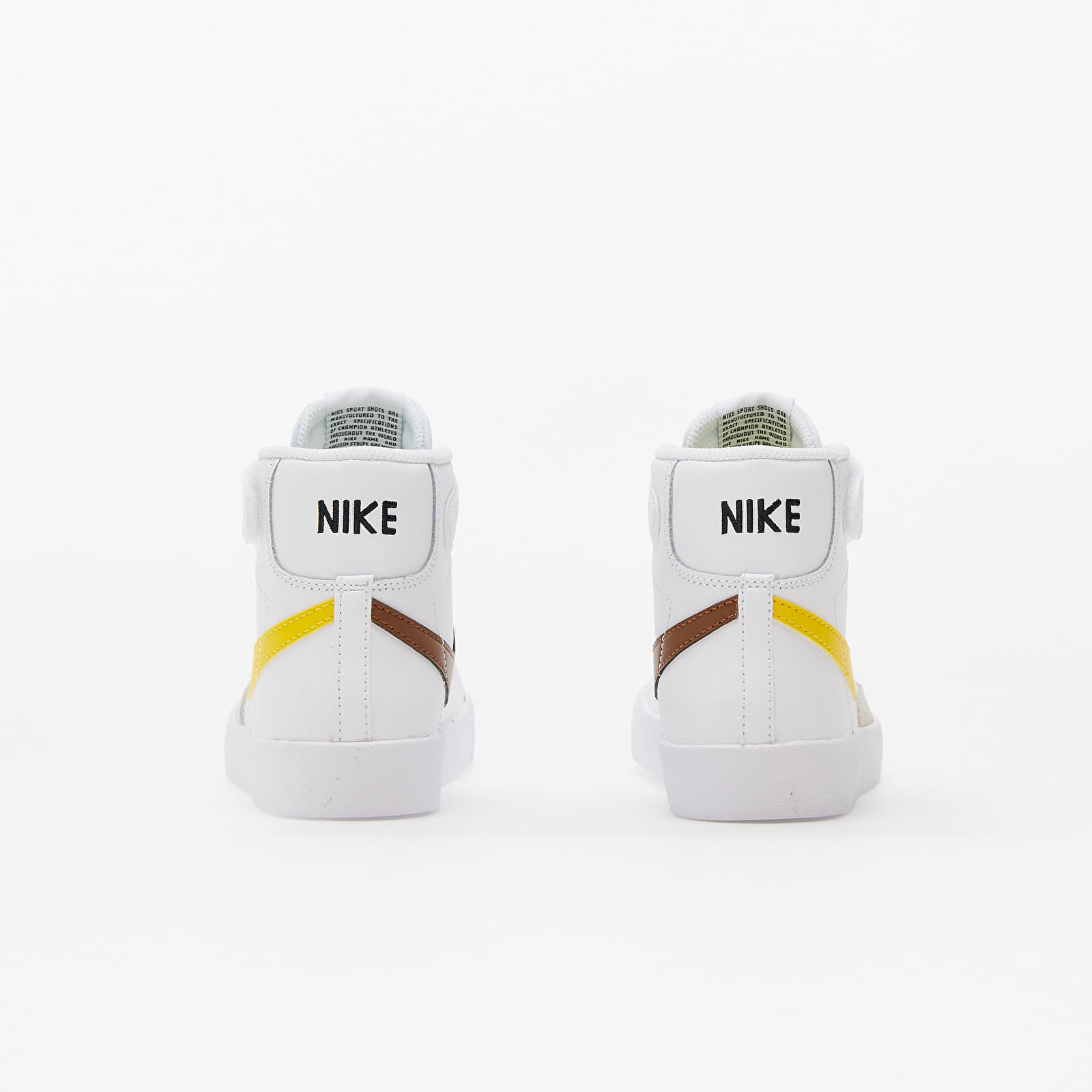 Zapatillas y zapatos para niños Nike Blazer Mid '77 (PS) White/ Vivid Sulfur-Pecan