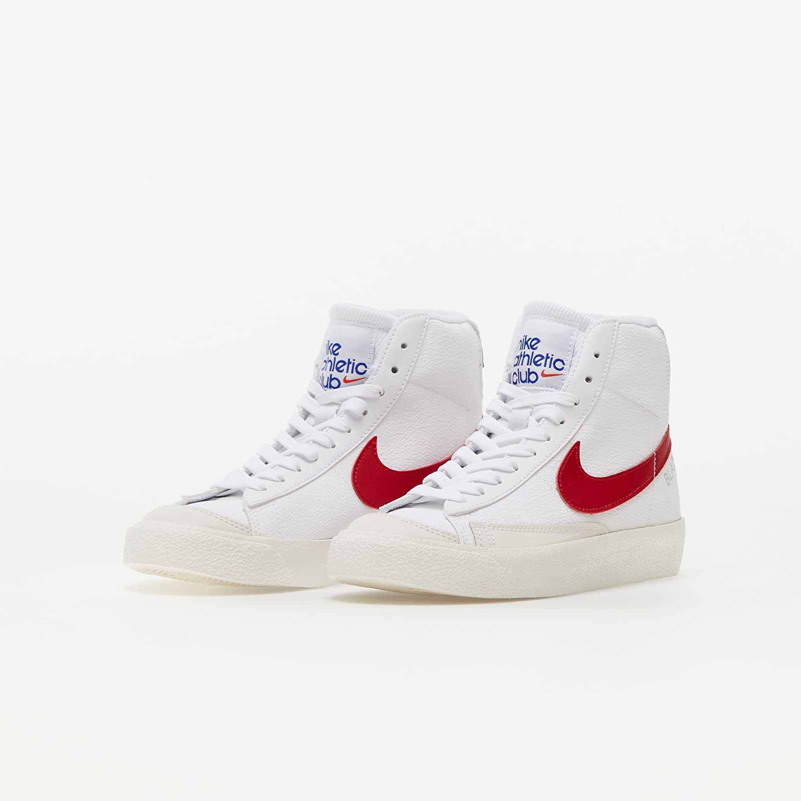 Gyerek sneakerek and cipők Nike Blazer Mid '77 SE (GS) White/ Gym Red-Lt Smoke Grey-Phantom