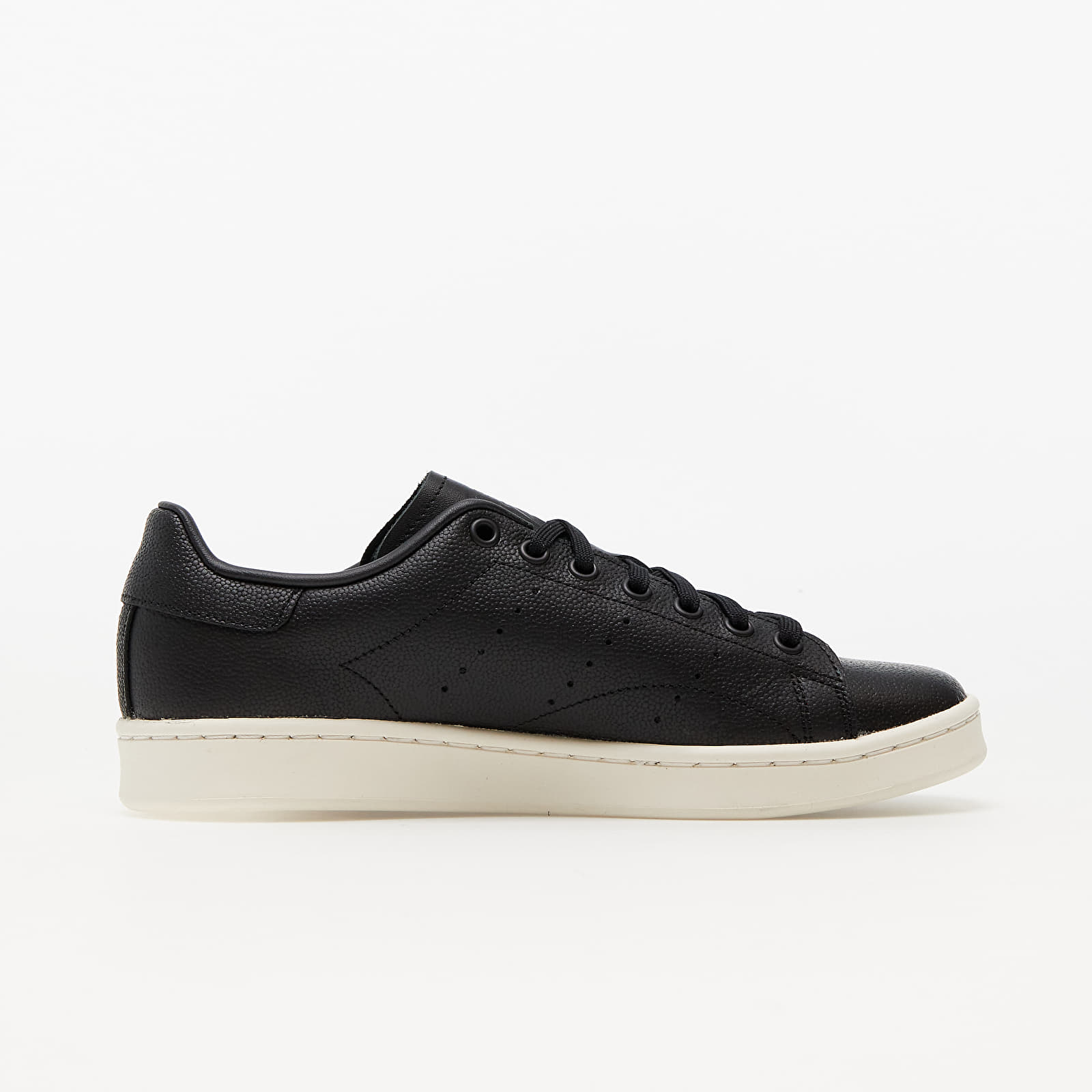 Black stan smiths white sole best sale