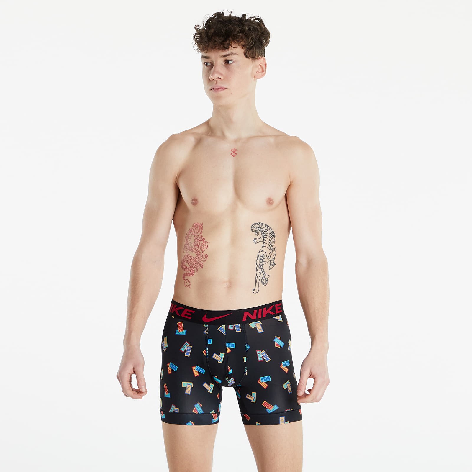 Boxer Nike Boxer Brief 3 Pack Sticker Print/ Hibiscus/ Black