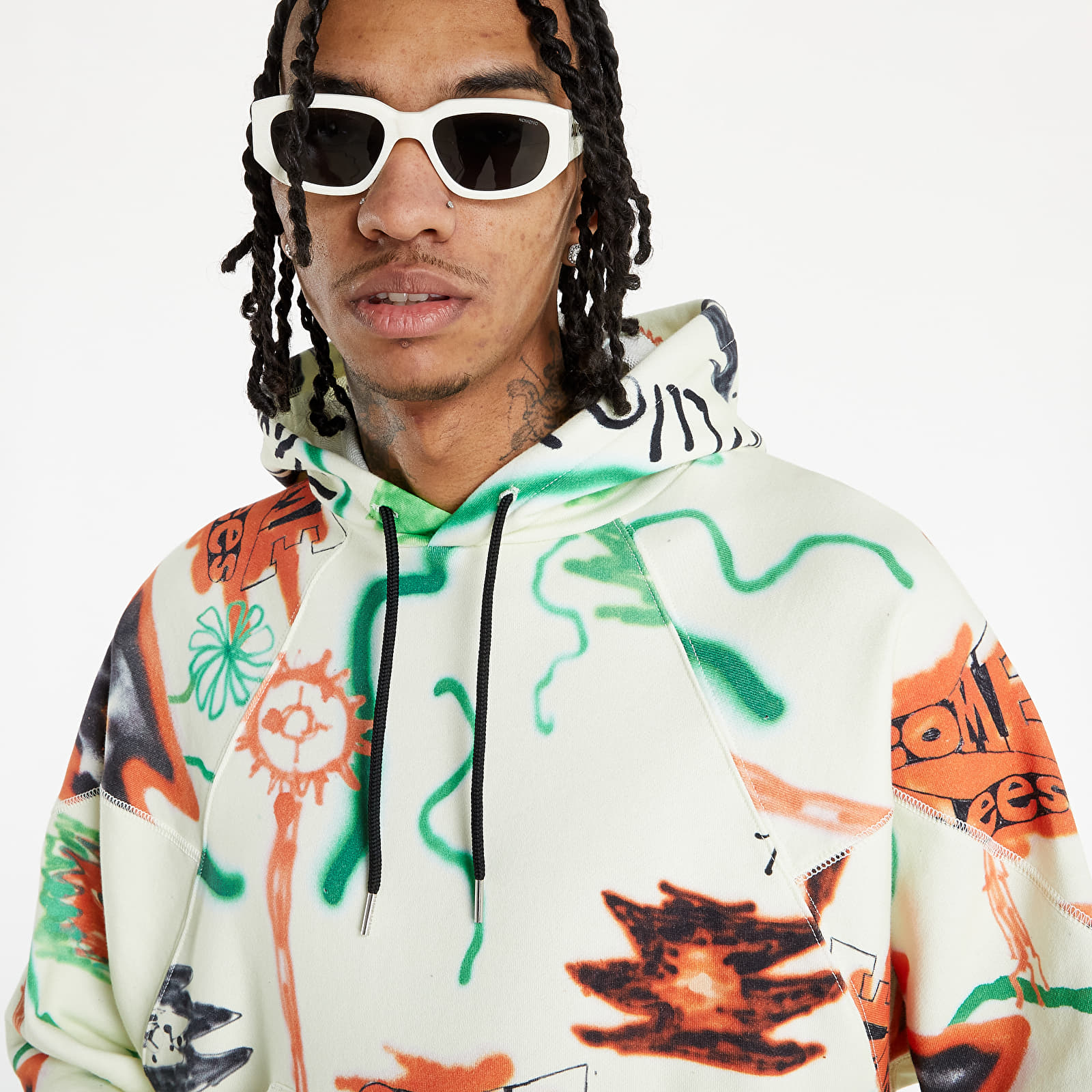 Sweatshirts Converse x Come Tees Triangle Hoodie Floral