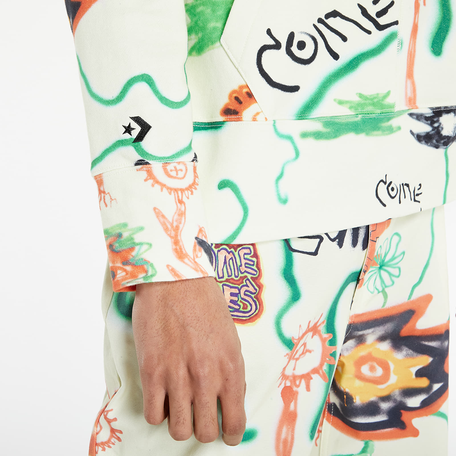Sweatshirts Converse x Come Tees Triangle Hoodie Floral
