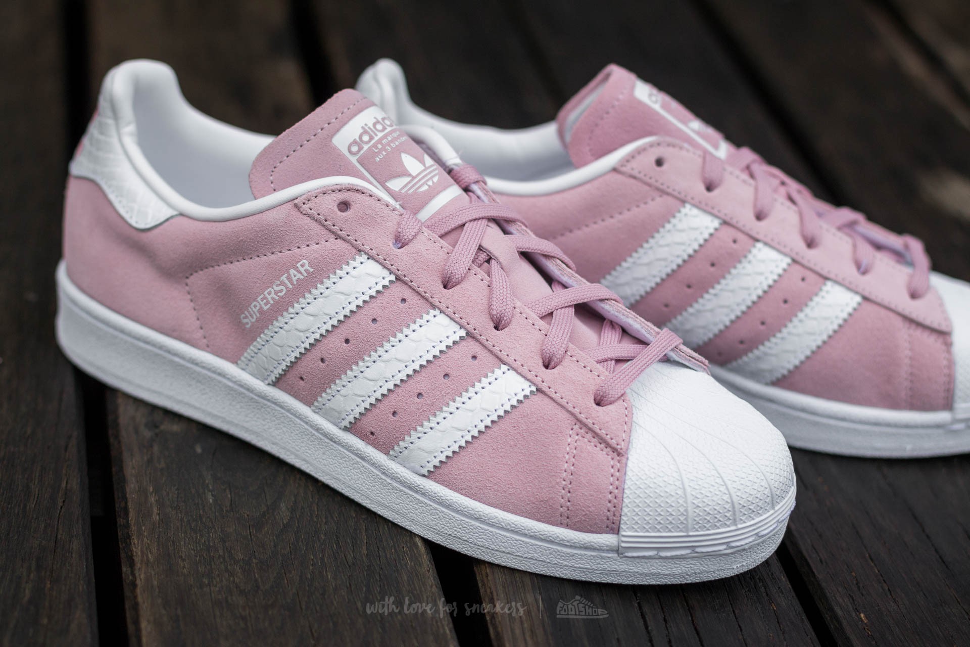 Scarpe donna adidas Superstar W Ftw White Pink Footshop