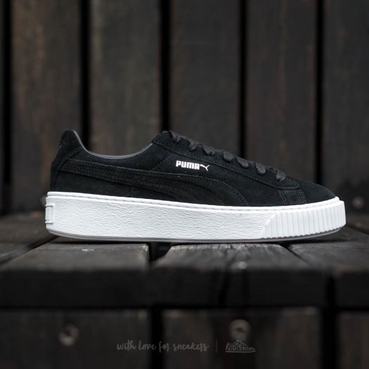 Women s shoes Puma Suede Platform Puma Black Black Puma White Footshop