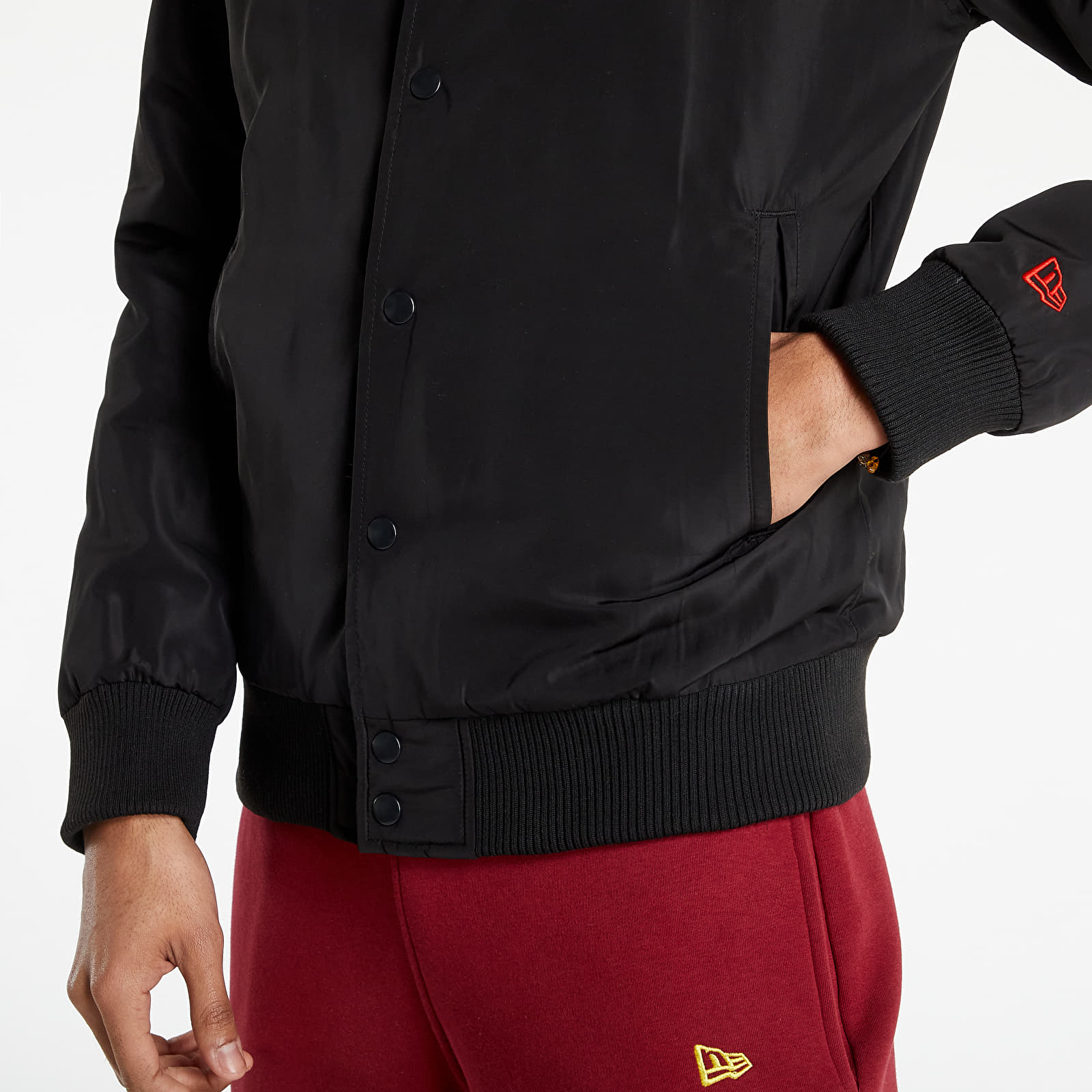 Chaquetas y abrigos New Era Chicago Bulls NBA Team Logo Bomber Jacket Black