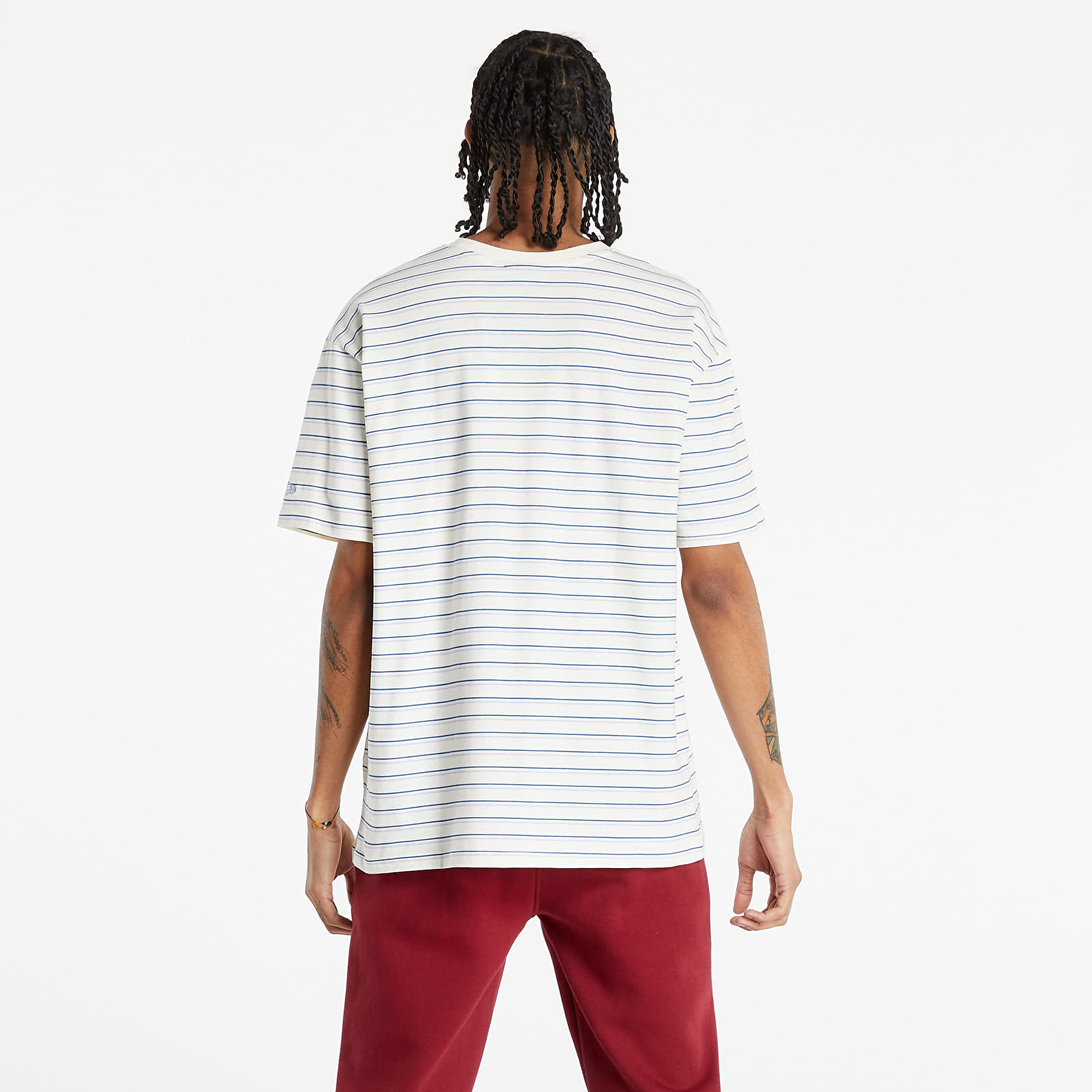 T-shirts  New Era MLB Heritage Oversized Stripe T-Shirt New York Yankees Off White