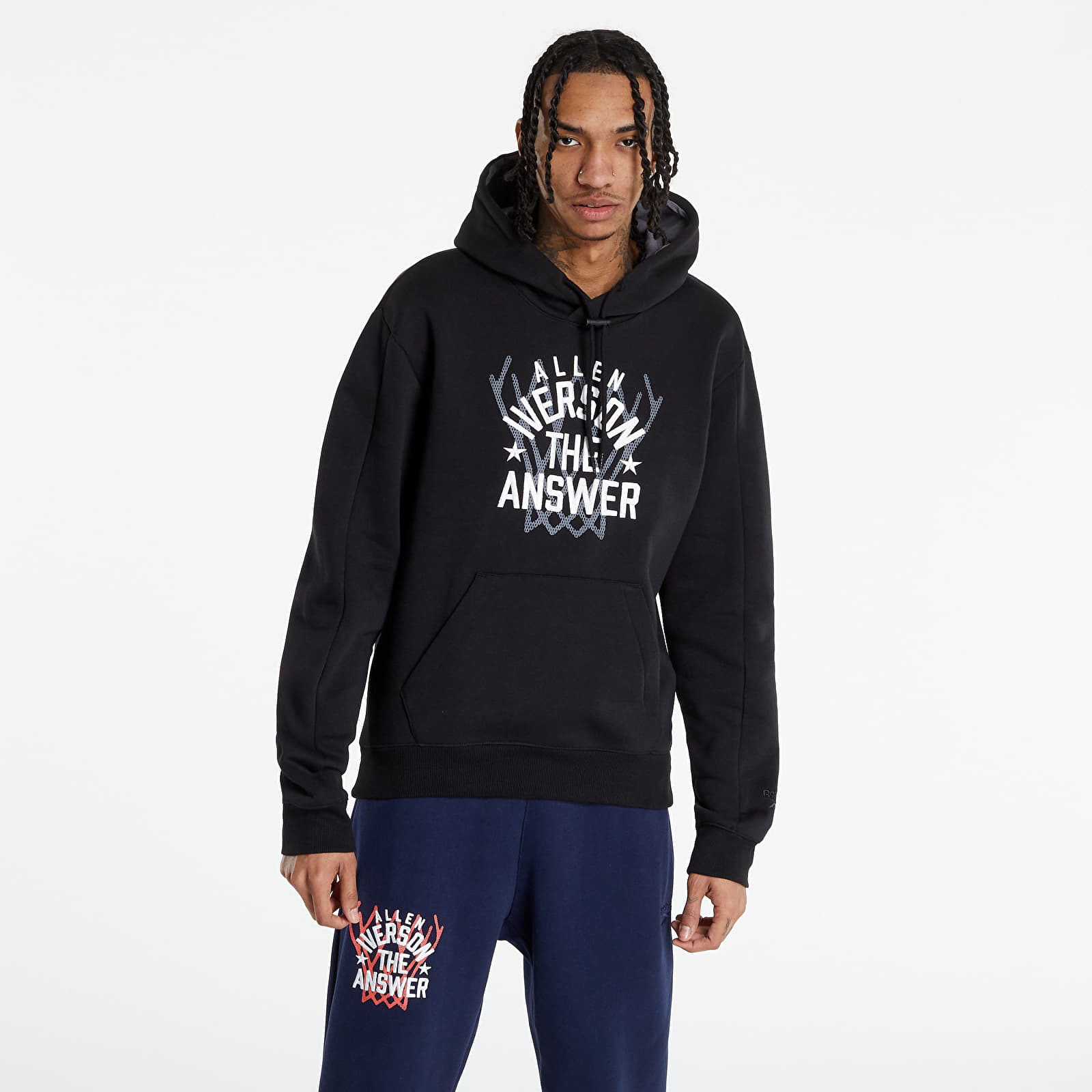 Hoodies and sweatshirts  Reebok Basketball Iverson Fleece Hoodie Black