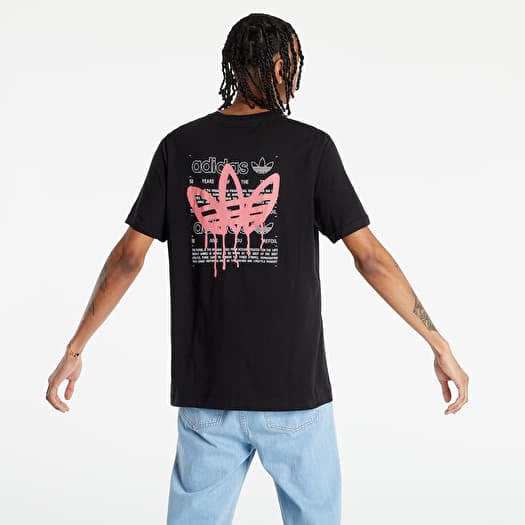 T shirts adidas Graphic Behind the Trefoil Tee Black Footshop