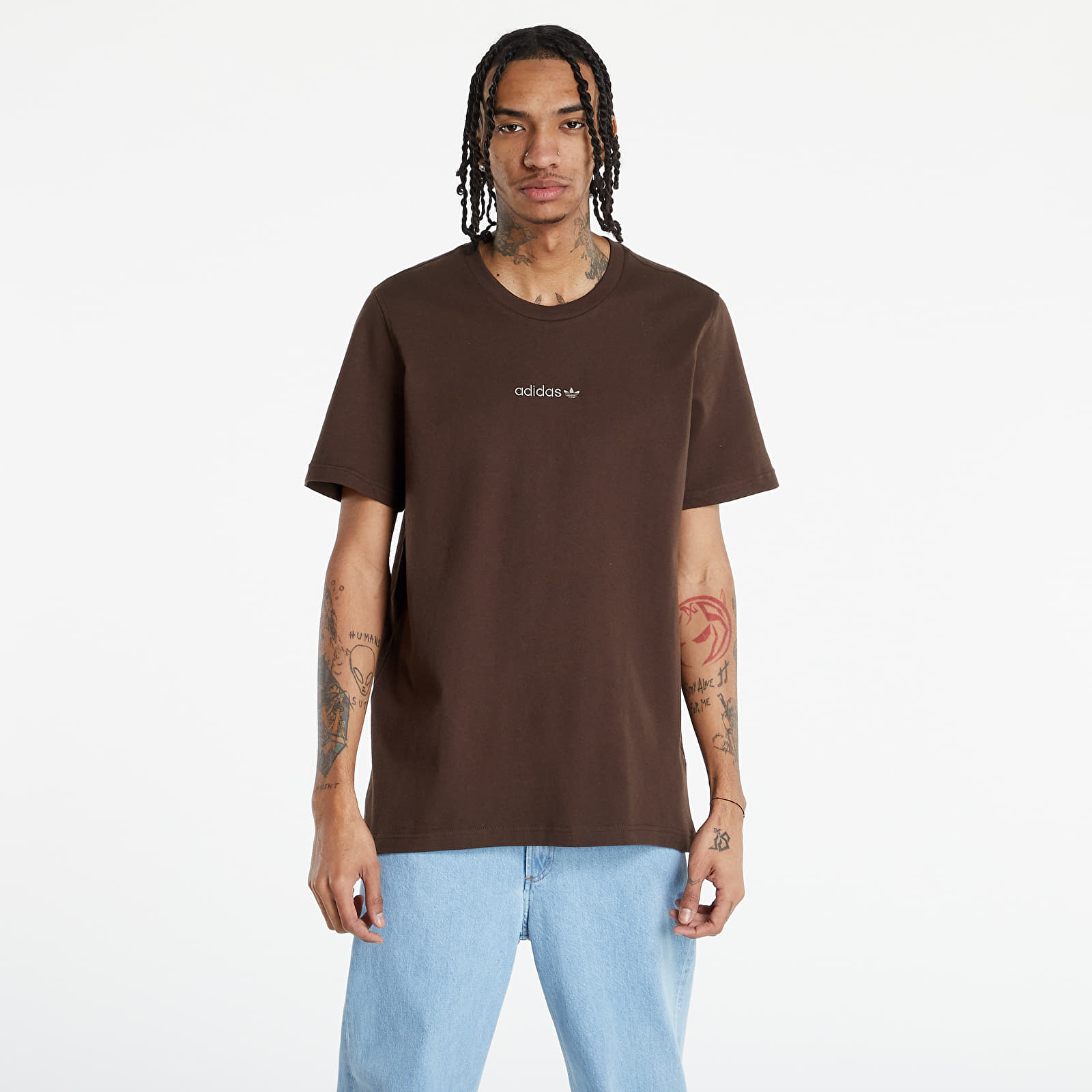 Adidas brown outlet t shirt