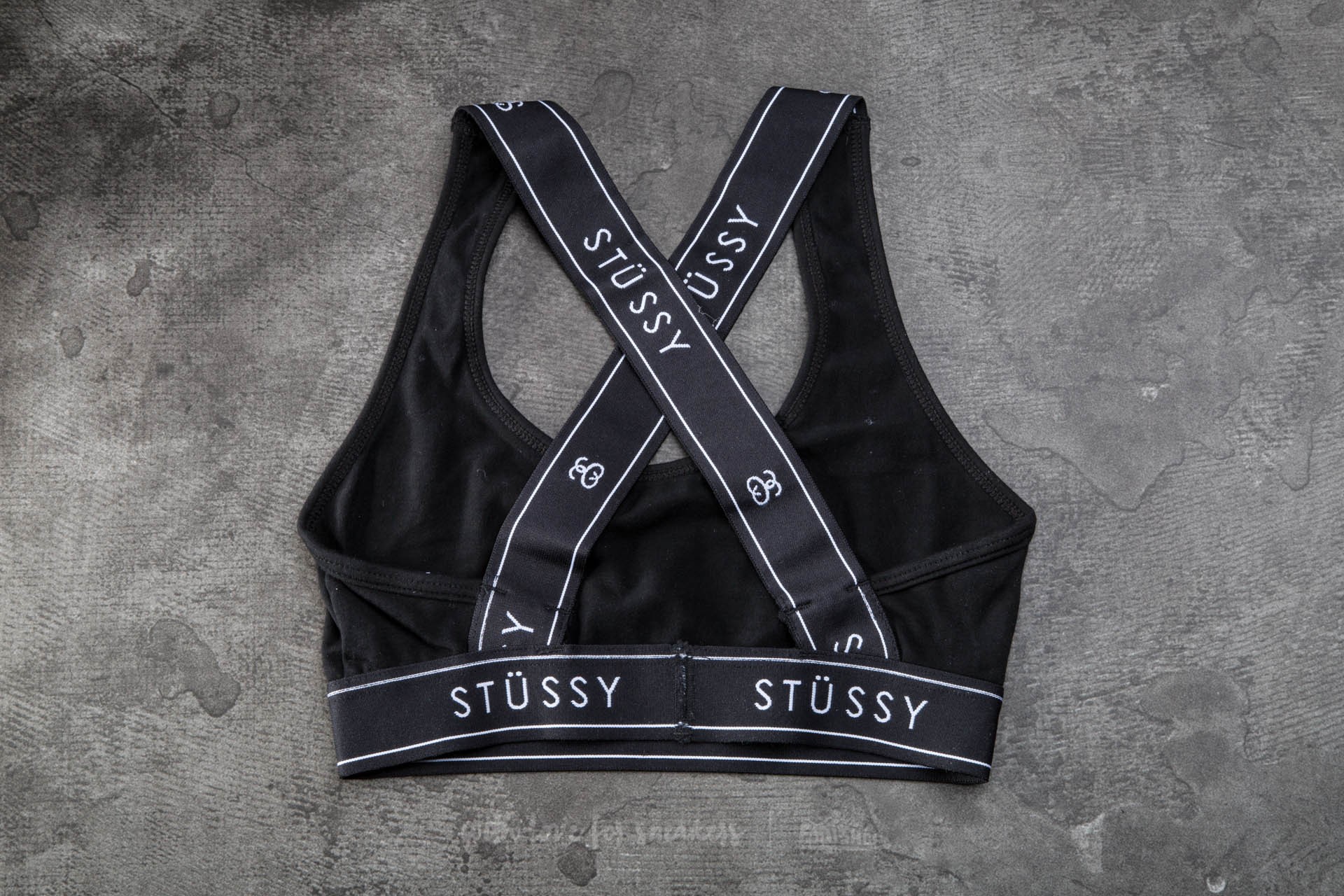 Bras Stussy Cross Back Crop Black Footshop