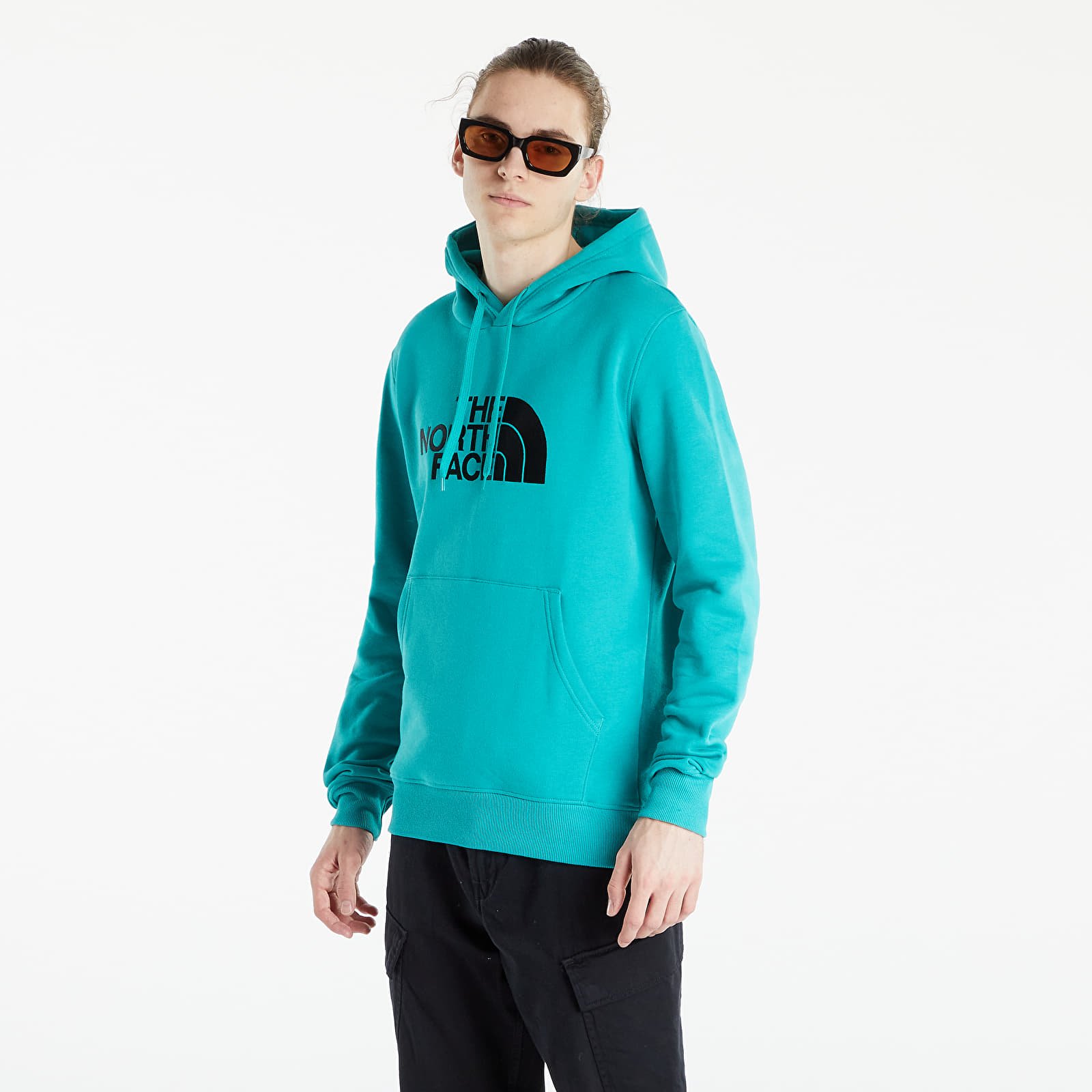 North face drew peak hoodie green clearance