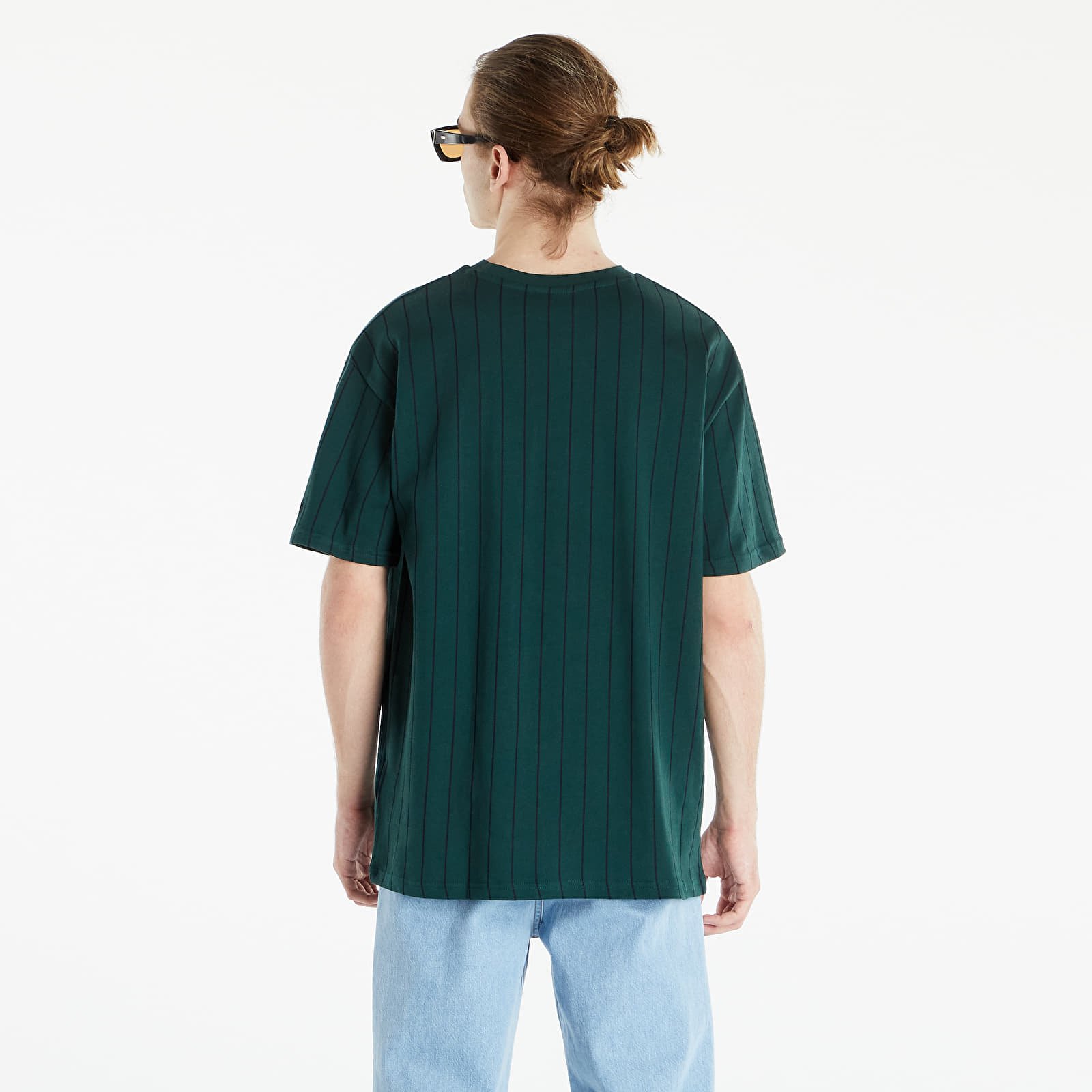 T-shirts New Era Oversized Pinstripe Tee Dark Green Navy