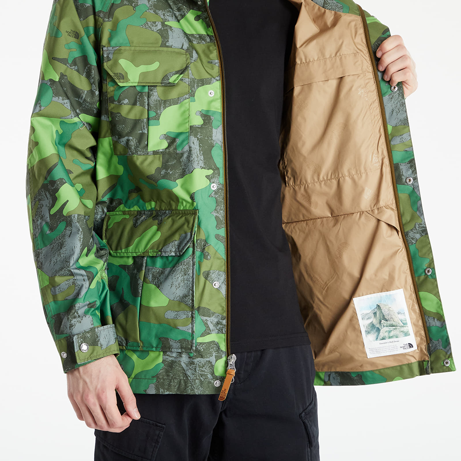 Chaquetas The North Face M Printed Dryvent Mountain Parka Tea Green Tnf Camo Print