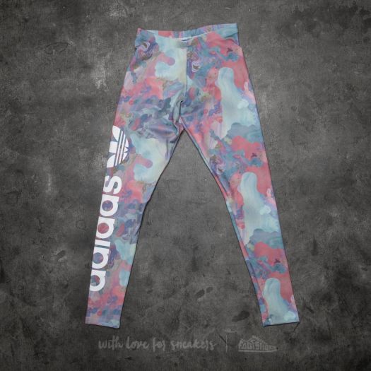 Broeken en spijkerbroeken adidas Pastel Leggings Multicolor Footshop