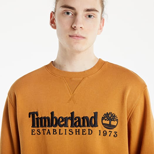 Hoodies and sweatshirts Timberland Est. 1973 Crew Sweatshirt Wheat Boot Footshop